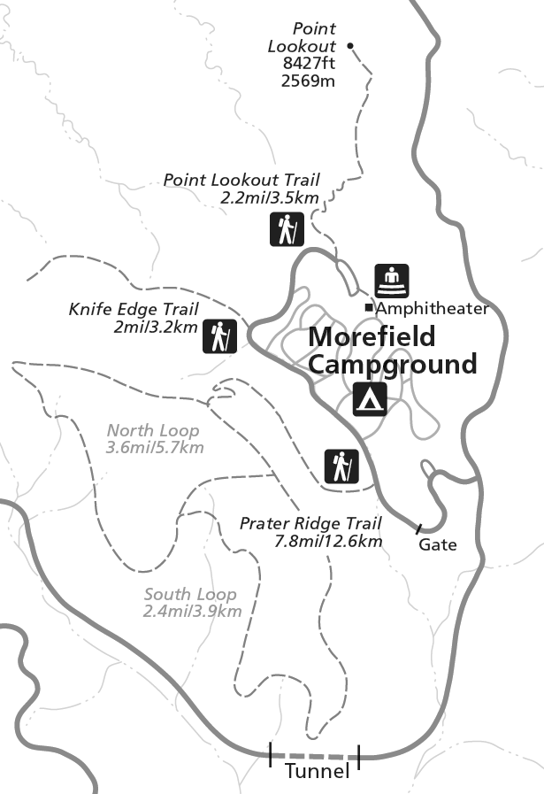 Morefield Campground Map