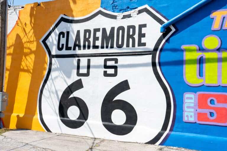 Claremore Oklahoma Mural, a wonderful day trip from Tulsa