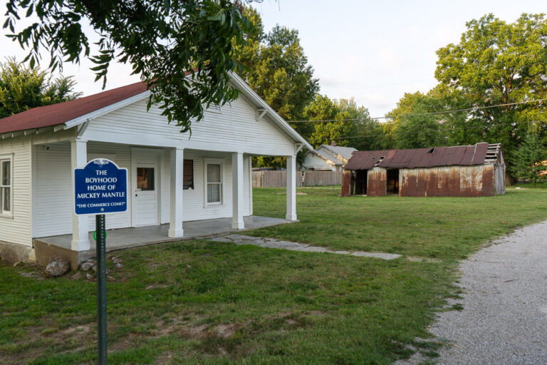 Mickey Mantle's Boyhood Home in Commerce, Oklahoma
