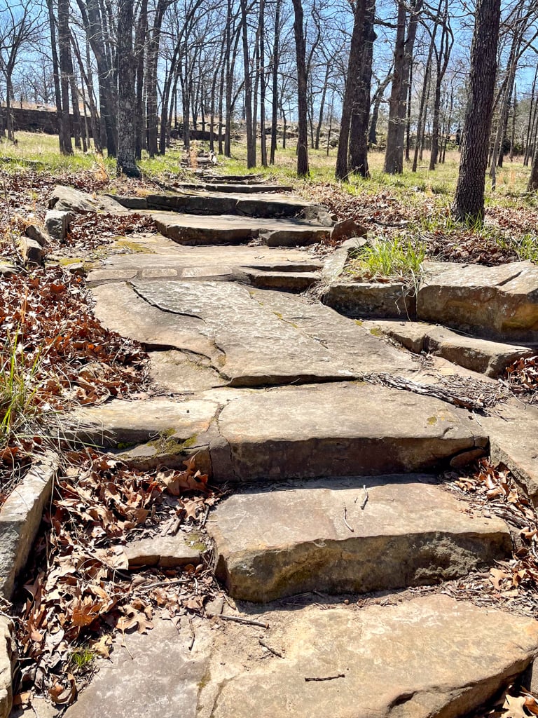Stone Staircase at Woolaroc in Bartlesville