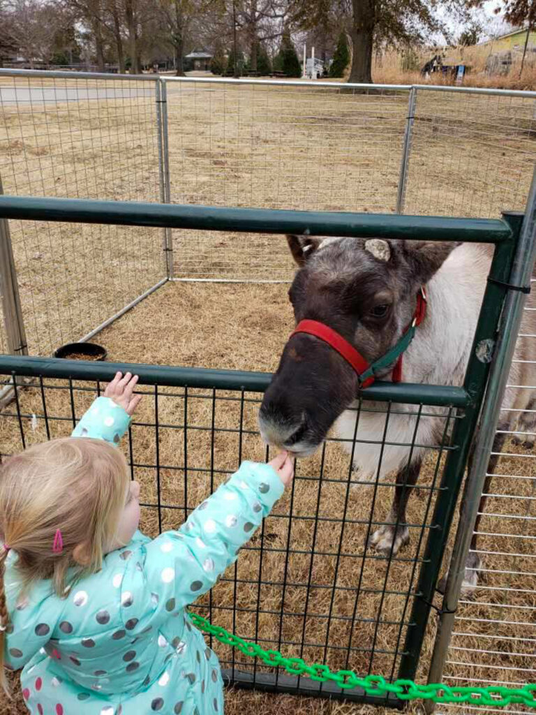 Breakfast with Santa at the Tulsa Zoo Reindeer Visit
