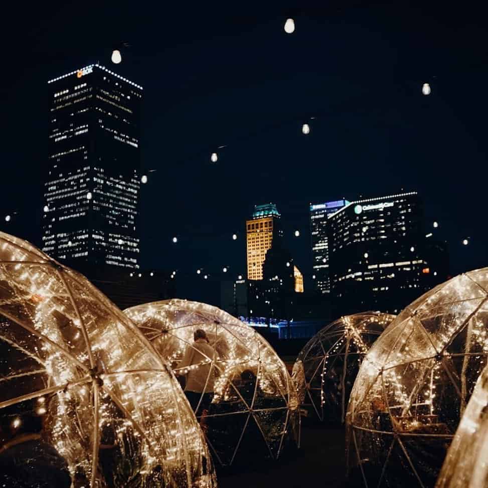 Welltown Brewing Igloos Tulsa in December