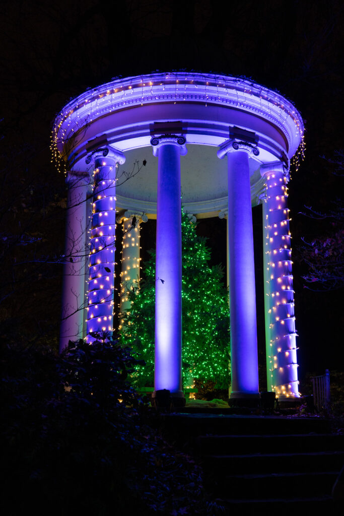 Christmas Lights in Tulsa at the Philbrook Festival