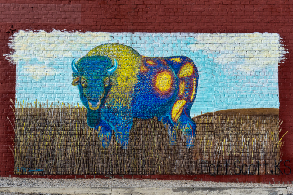 Bison Mural Fort Scott