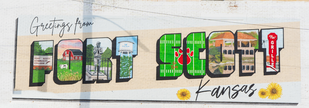 Greetings from Fort Scott Mural Fort Scott Kansas