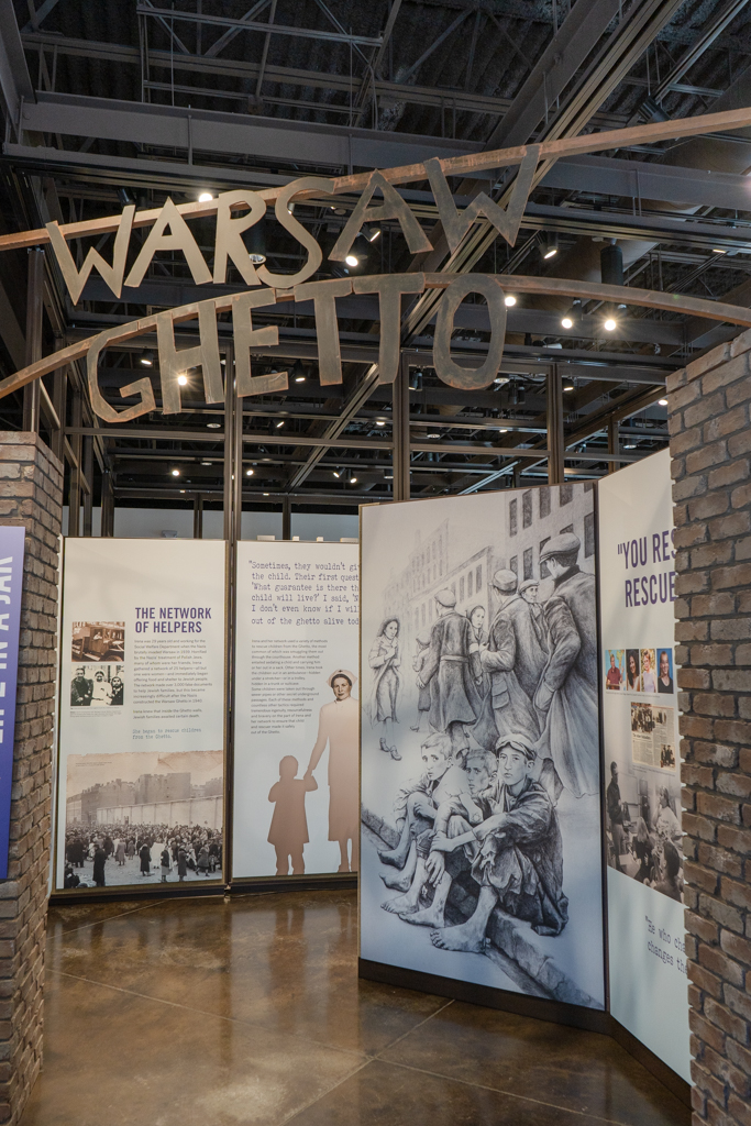 Warsaw Ghetto exhibit at the Lowell Milken Center for Unsung Heroes in Fort Scott