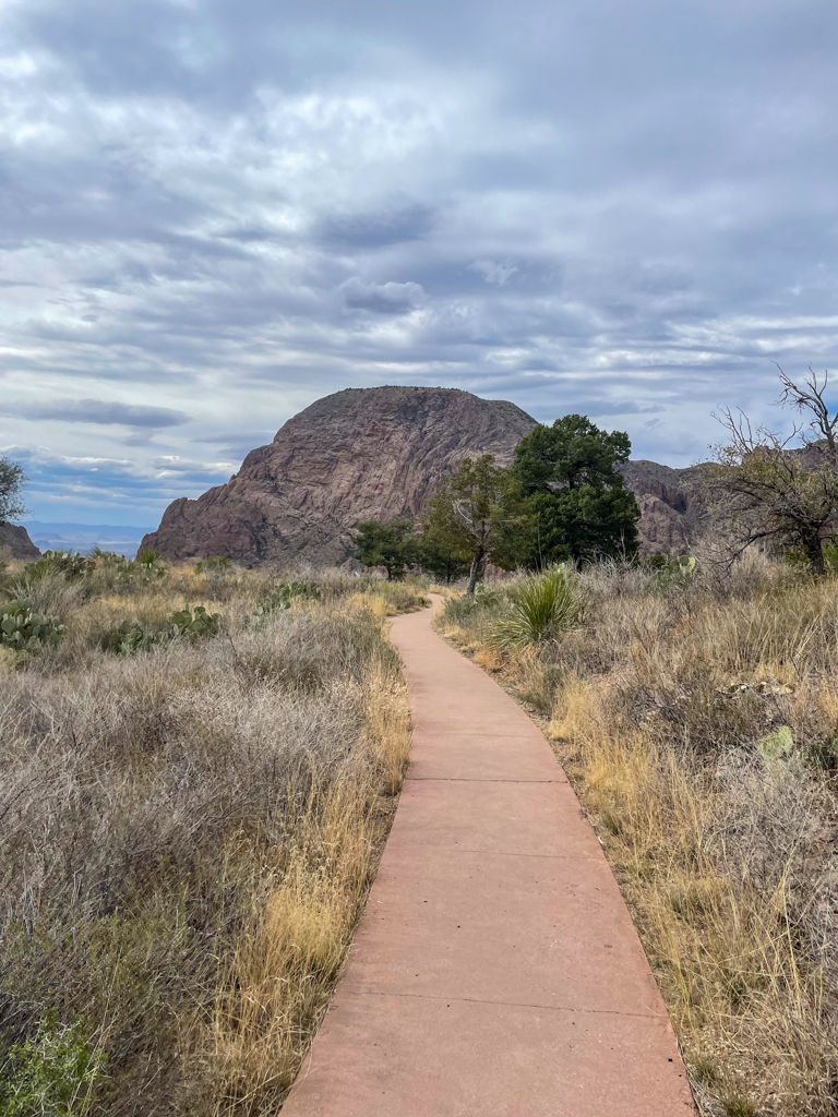 Paved Window View Trail in the Chisos Mountains Big Bend