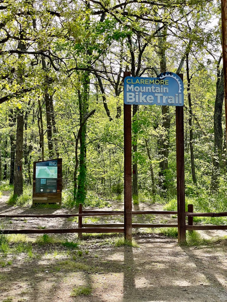 Claremore Mountain Bike Trail Entrance