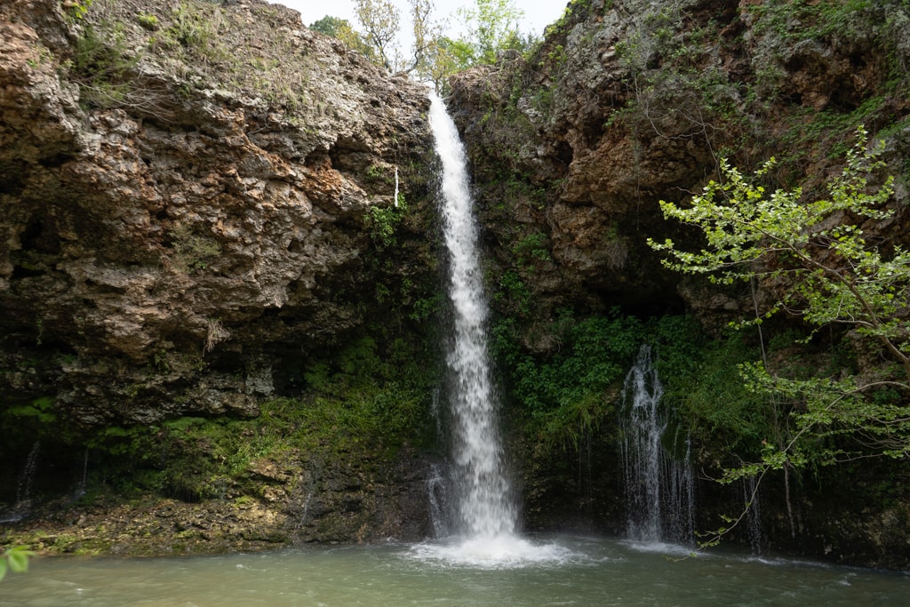 Dripping Springs at Natural Falls State Park, one of the best state parks in Oklahoma