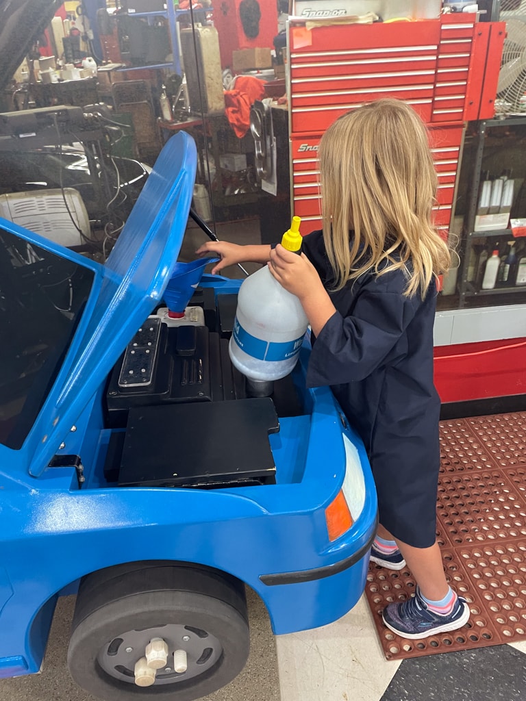 Jasmine Moran Children’s Museum Auto Mechanic Station