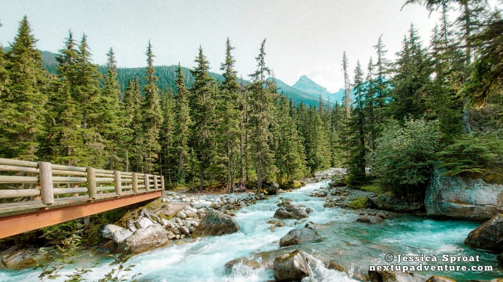 Meeting of the Waters in Glacier National Park BC, One of the National Parks in Western Canada