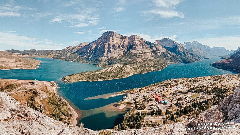 Overlooking Waterton Lakes National Park