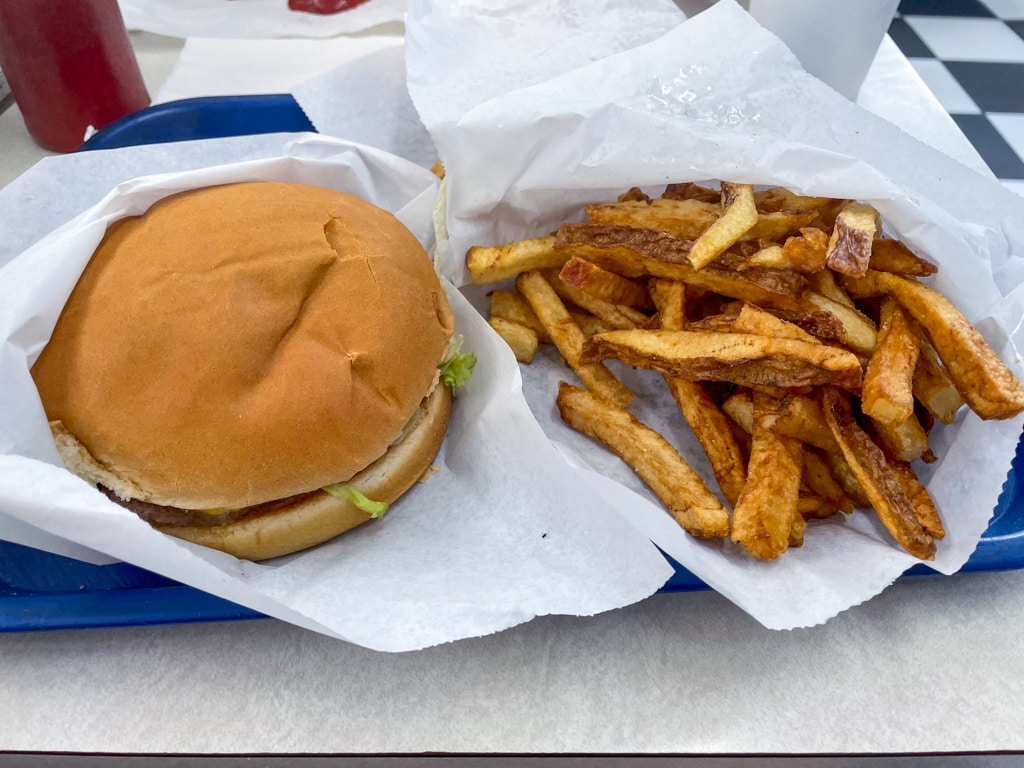 Happy Burger and Fries