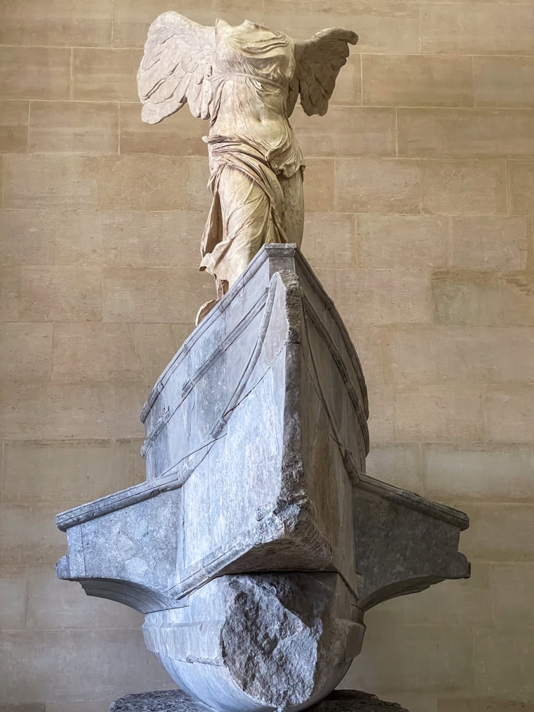 Winged Victory of Samothrace at the Louvre Museum in Paris