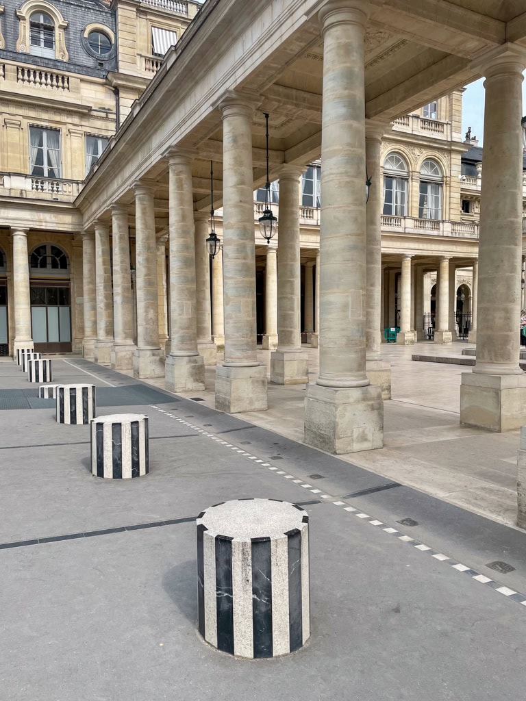 Palais-Royal with White and Black Striped Columns