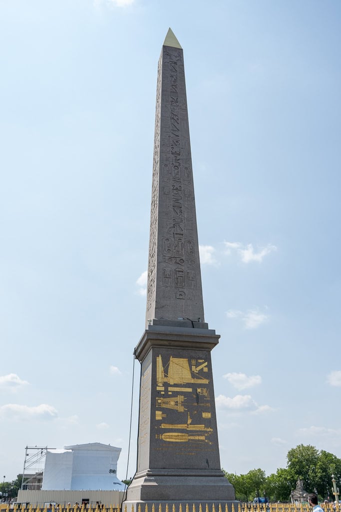 Place de la Concorde, where the 3000-year-old Luxor Egyptian obelisk