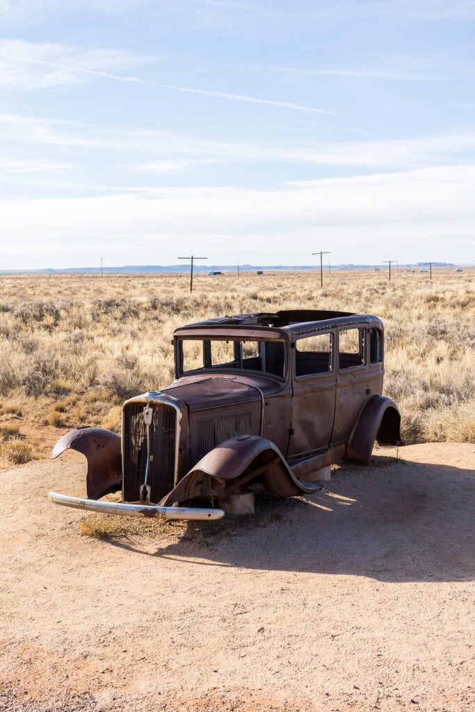 Old Studebaker Along Route 66 in Petrified Forest National Park
