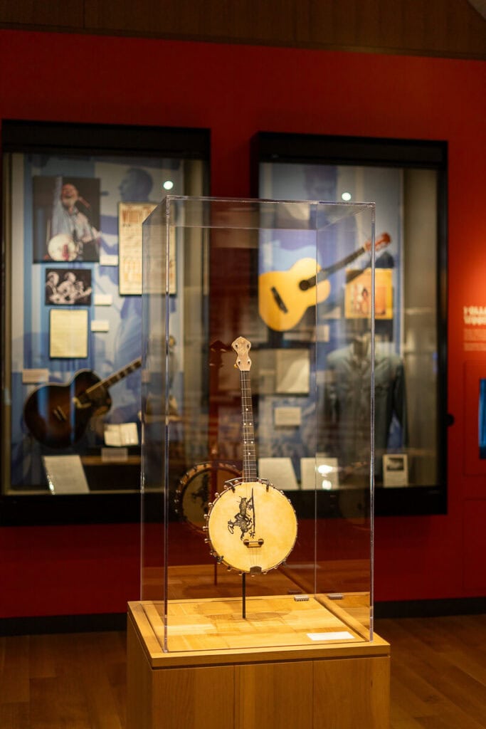 Banjo at the Woody Guthrie Center, a Tulsa Museum